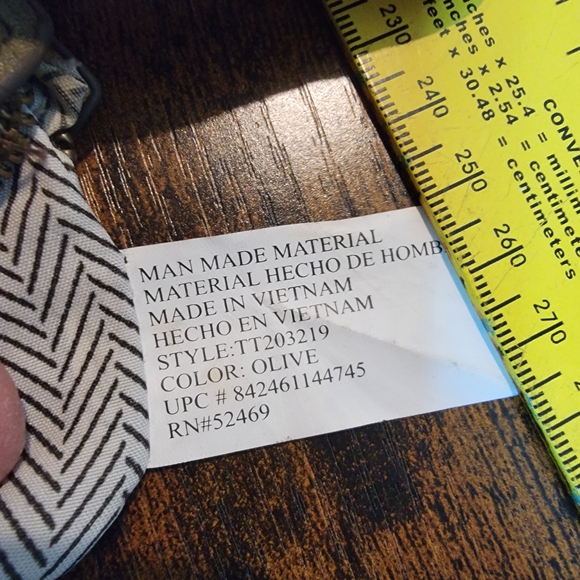 Olive Green Leather Crossbody Bag - Picture 10 of 11